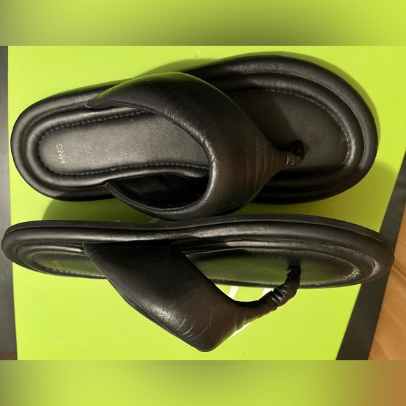 Mango Leather Sandals with Straps - Picture 8 of 10